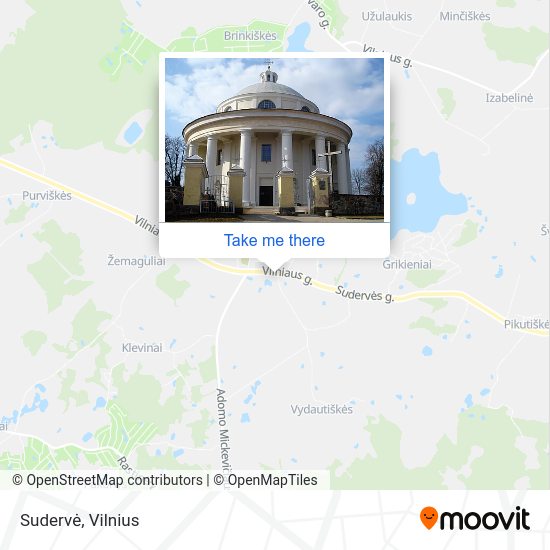 Карта Sudervė