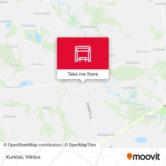 Карта Kurkliai