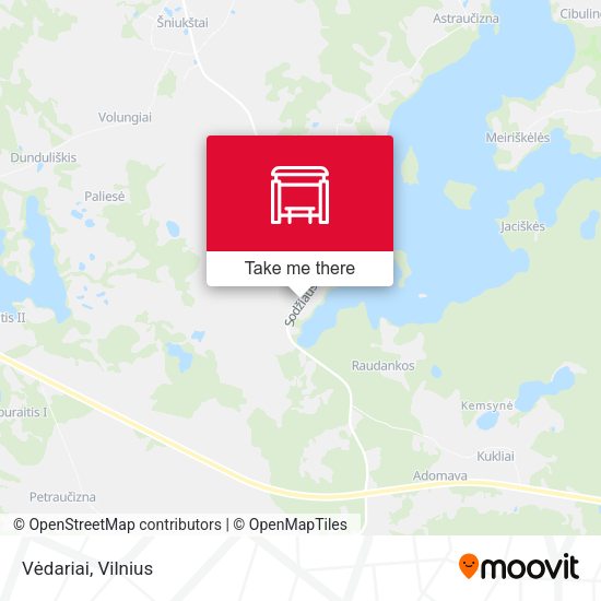 Карта Vėdariai