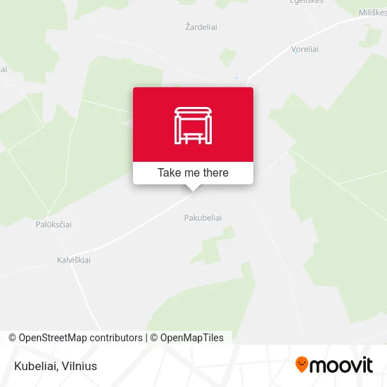 Карта Kubeliai