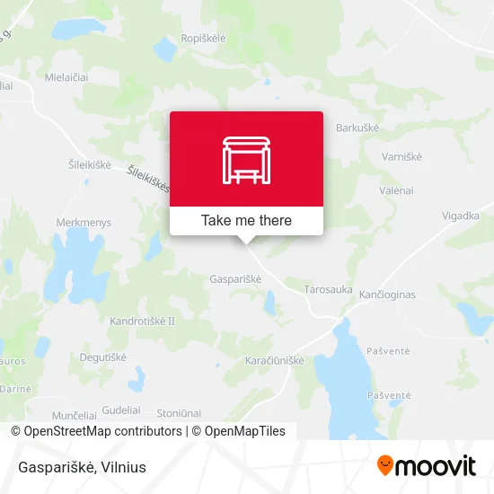 Карта Gaspariškė