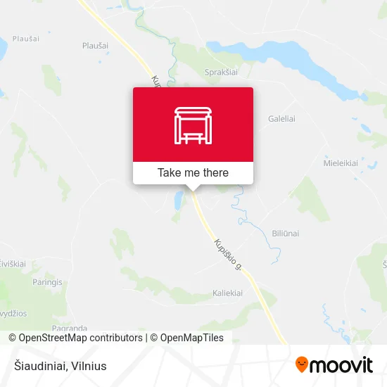 Карта Šiaudiniai
