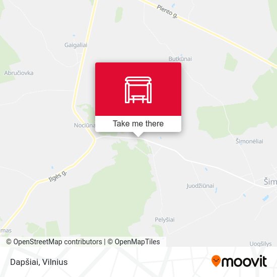 Карта Dapšiai
