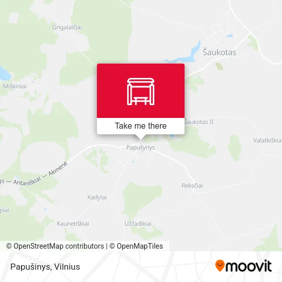 Карта Papušinys