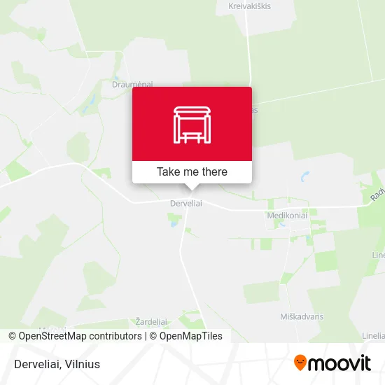 Карта Derveliai