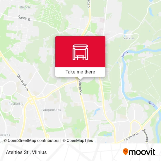 Ateities St. map