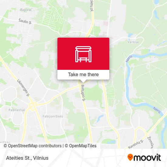 Ateities St. map
