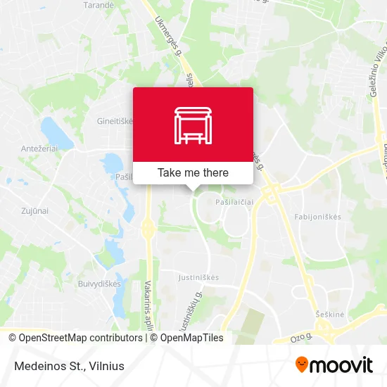Medeinos St. map