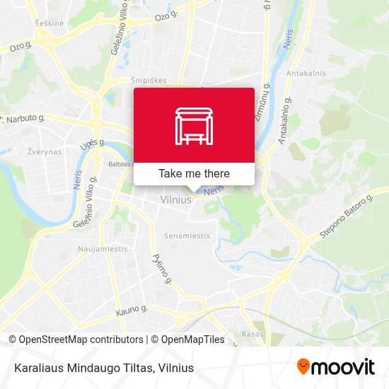 Karaliaus Mindaugo Tiltas map