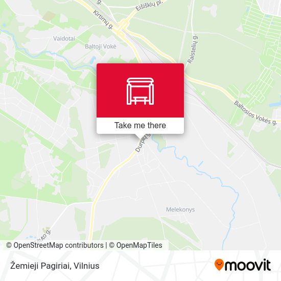 Карта Žemieji Pagiriai