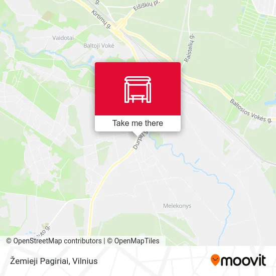 Карта Žemieji Pagiriai