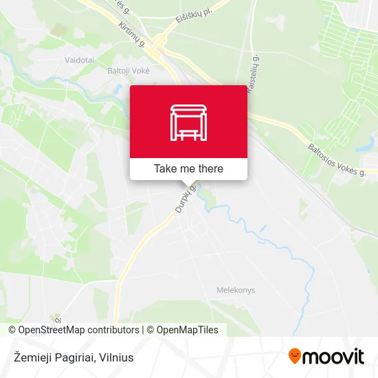 Карта Žemieji Pagiriai