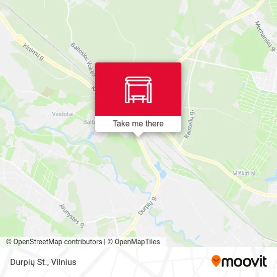 Durpių St. map