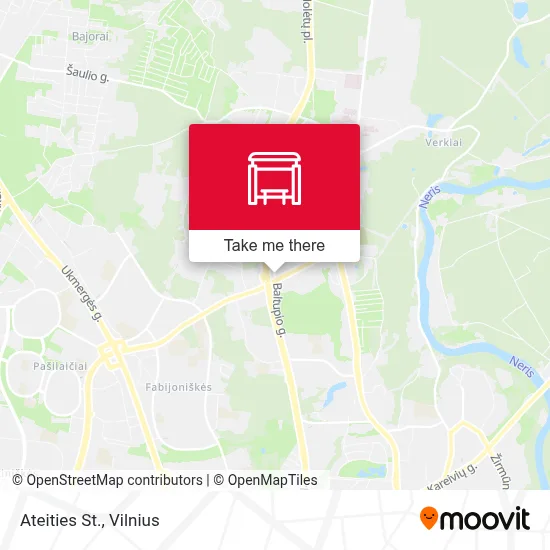 Ateities St. map