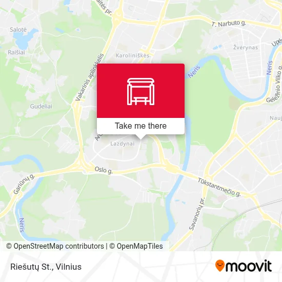 Riešutų St. map