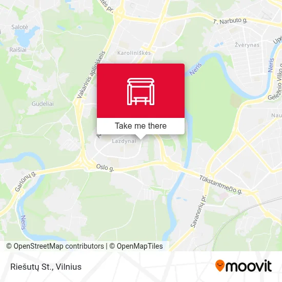 Riešutų St. map