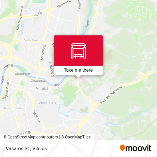 Vasaros St. map