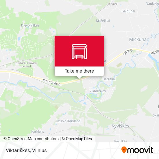 Карта Viktariškės