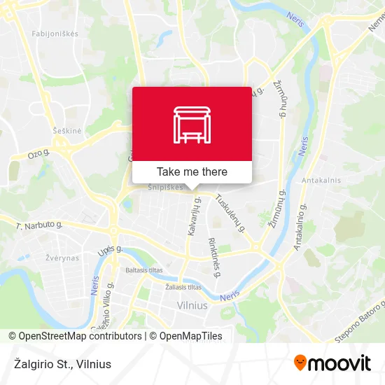 Žalgirio St. map