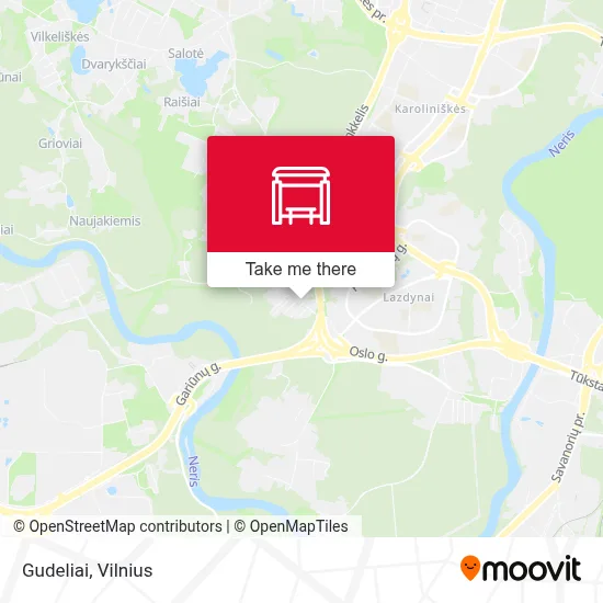 Gudeliai map