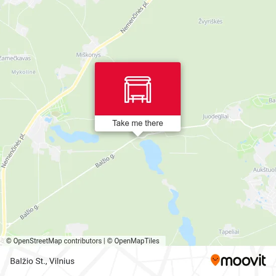 Balžio St. map