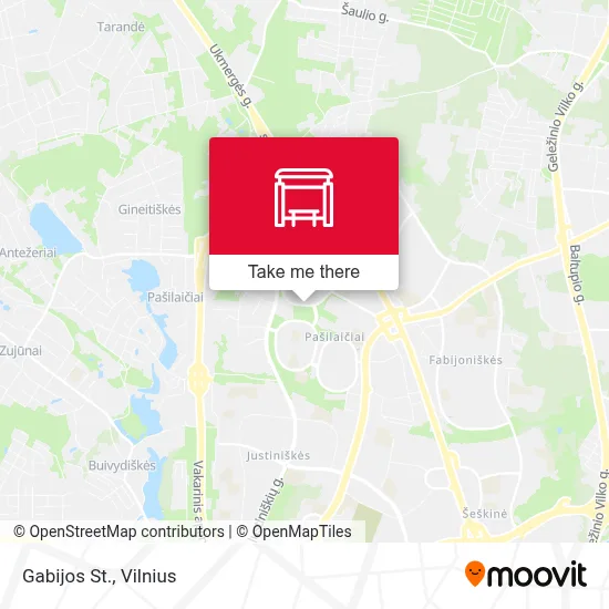 Gabijos St. map