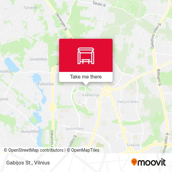 Gabijos St. map