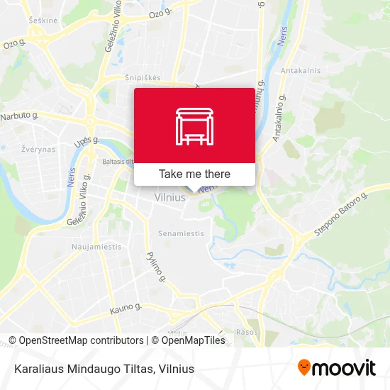 Karaliaus Mindaugo Tiltas map