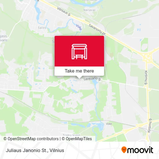 Juliaus Janonio St. map