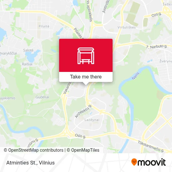 Atminties St. map