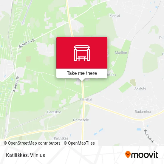 Карта Katiliškės