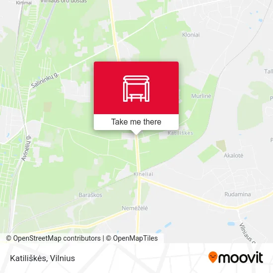 Карта Katiliškės