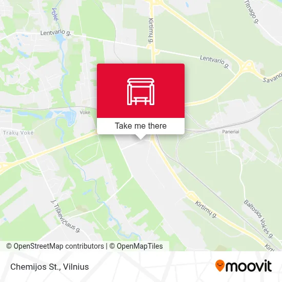 Chemijos St. map