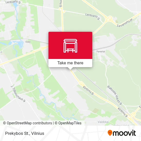 Prekybos St. map
