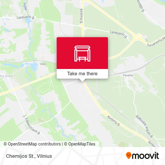 Chemijos St. map