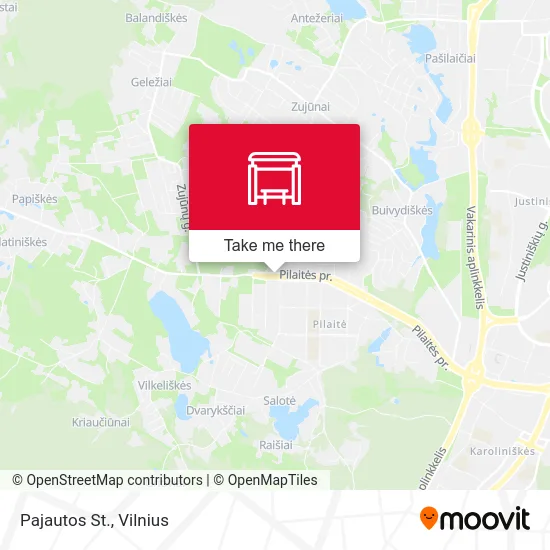 Карта Pajautos St.