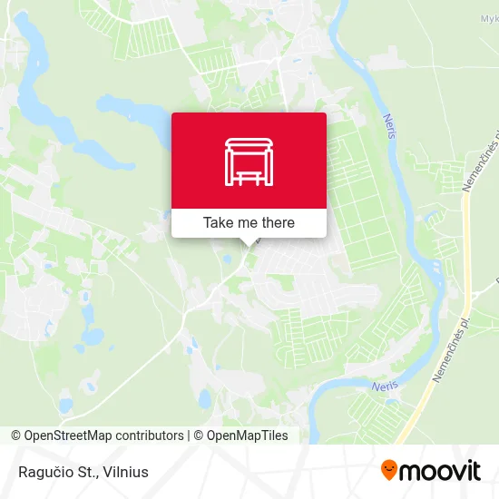 Ragučio St. map