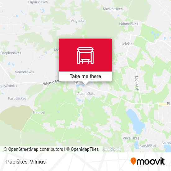 Карта Papiškės