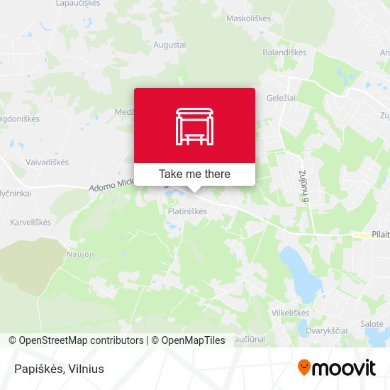 Карта Papiškės