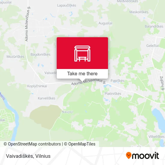 Карта Vaivadiškės
