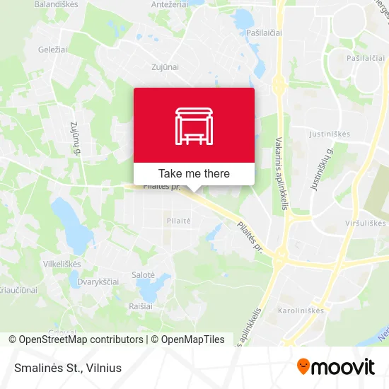 Карта Smalinės St.