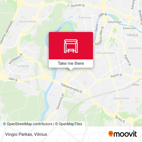 Vingio Parkas map