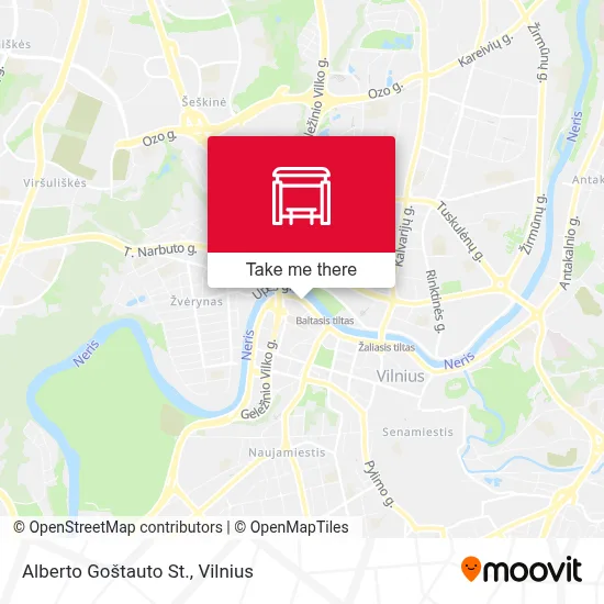Alberto Goštauto St. map