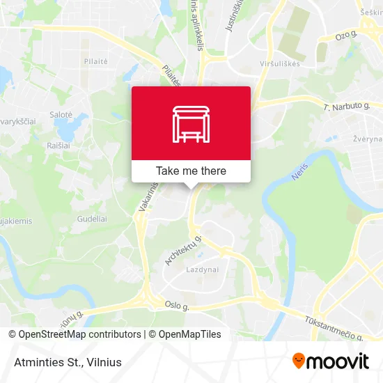 Atminties St. map