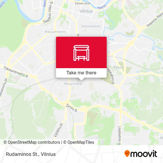 Rudaminos St. map