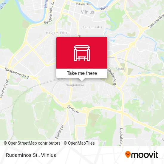 Rudaminos St. map