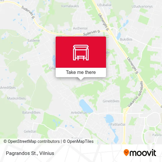 Pagrandos St. map