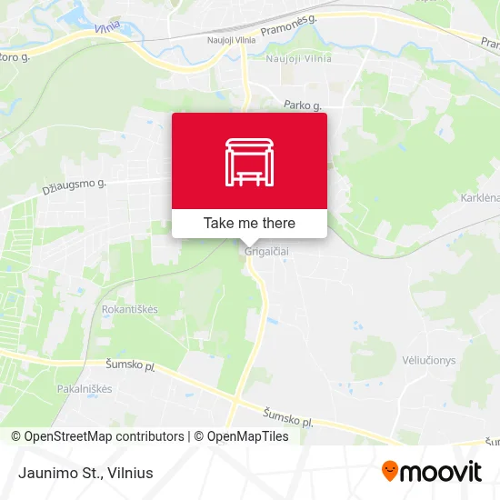 Jaunimo St. map