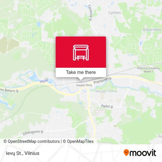 Ievų St. map