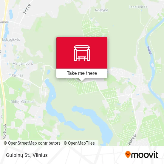 Gulbinų St. map